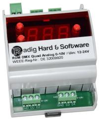 RDM DMX Quad Analog 0-10V Modul 